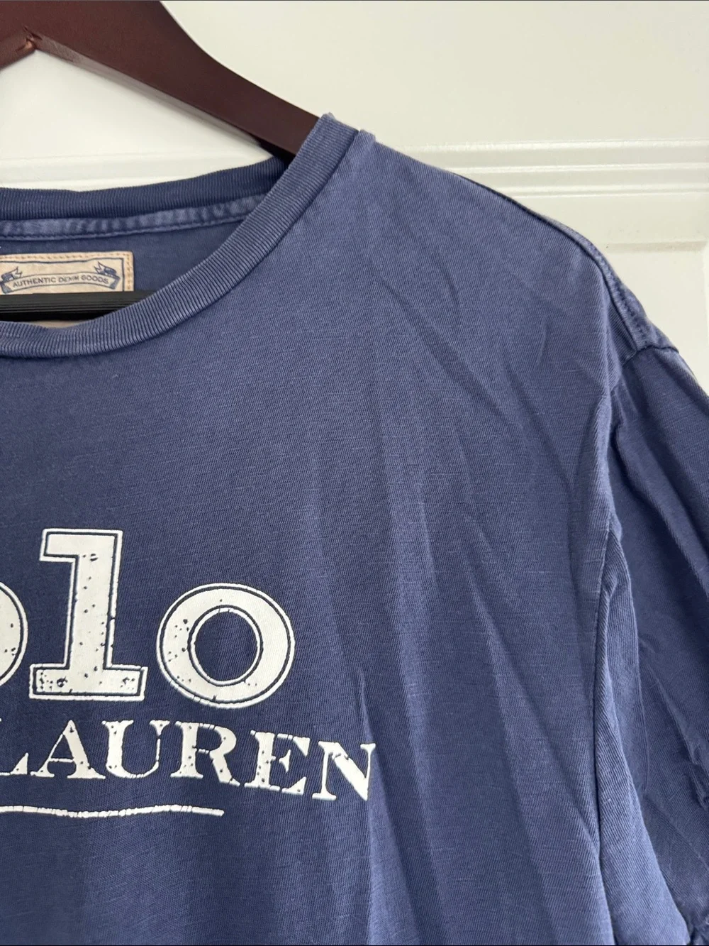 GU Polo Ralph Lauren Blue Logo Short Sleeve Shirt S